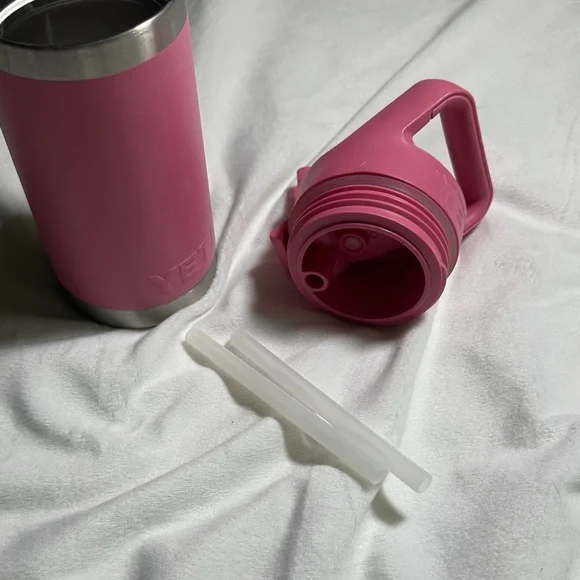 YETI Pink Insulated Bottle with Spout - Picture 5 of 5